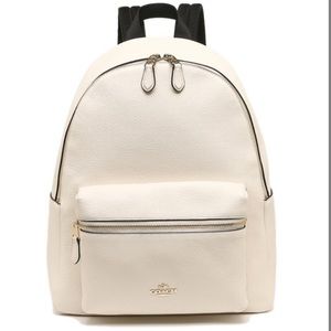 Coach F30550 Medium Charlie Backpack White